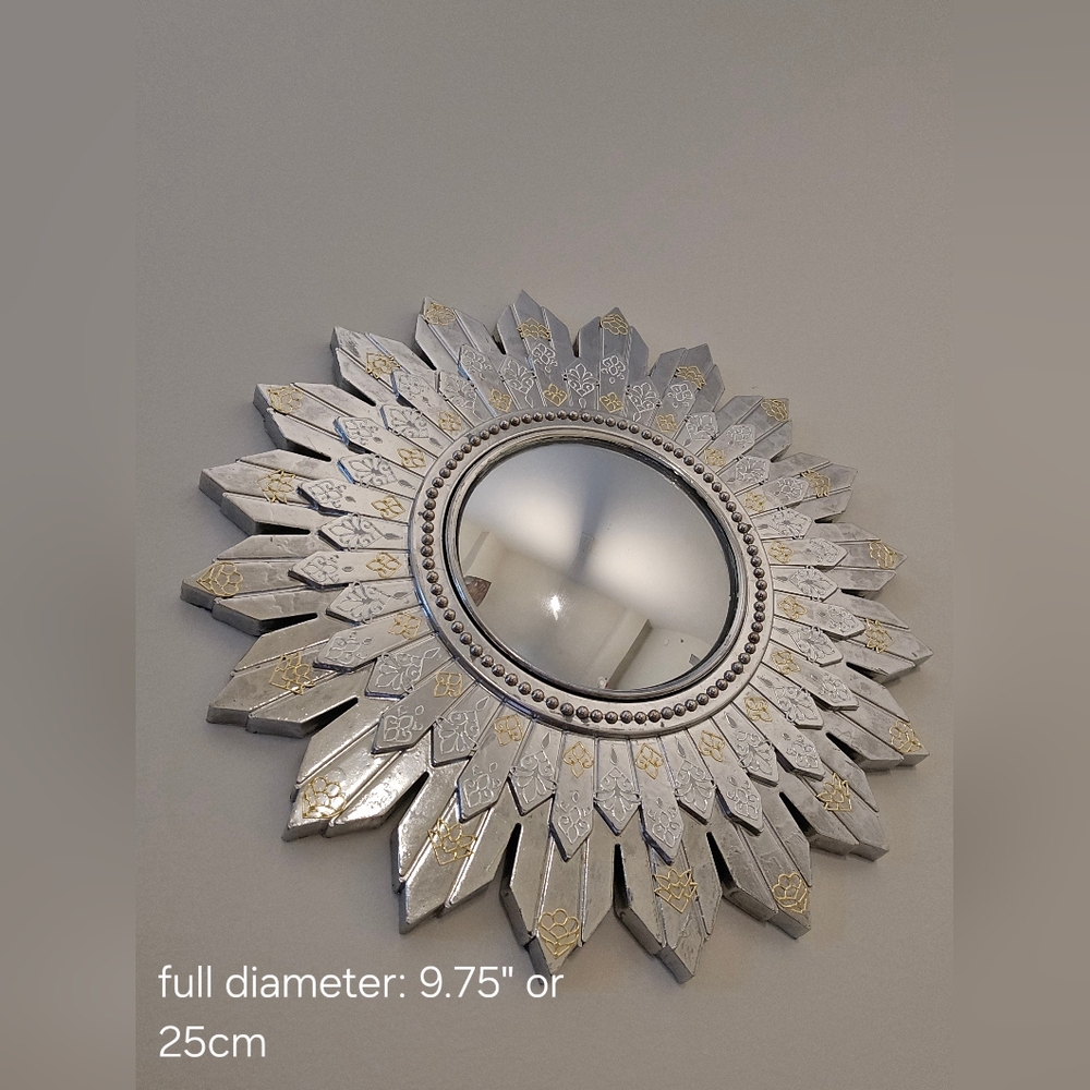Upcycled Sunburst Wall Mirror